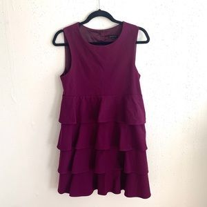 Theory Selma Tiered Ruffle Dress